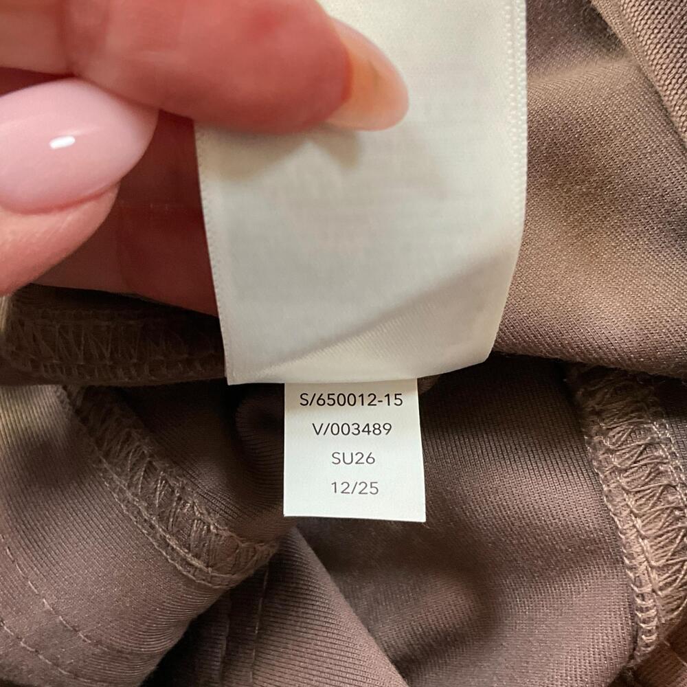 Athleta Skyline High Rise Barrel Leg Pants Womens 6 Tall Mineral Brown Pockets - Picture 8 of 11